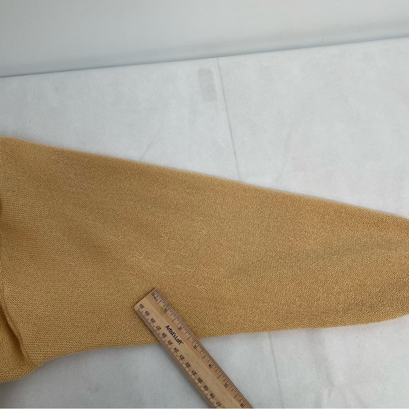 Peruvian connection Men’s XL Cardigan 100% Alpaca Buttons Front Yellow - Picture 8 of 8